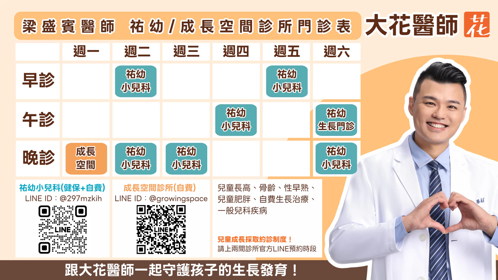 梁盛賓醫師 2026 年 9 月起門診表