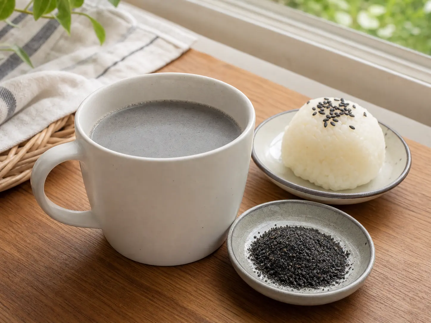 黑芝麻豆漿 / 牛奶